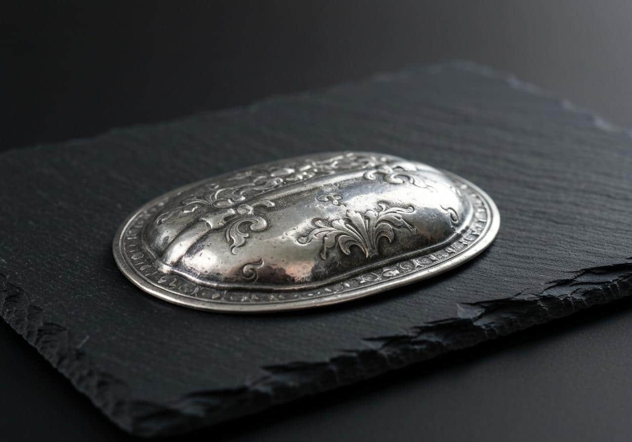 Pièce 100 francs argent Panthéon sur surface sombre éclairée