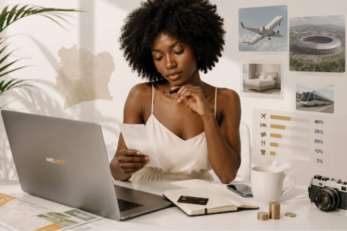 Femme plannifiant voyage pour Côte d'Ivoire